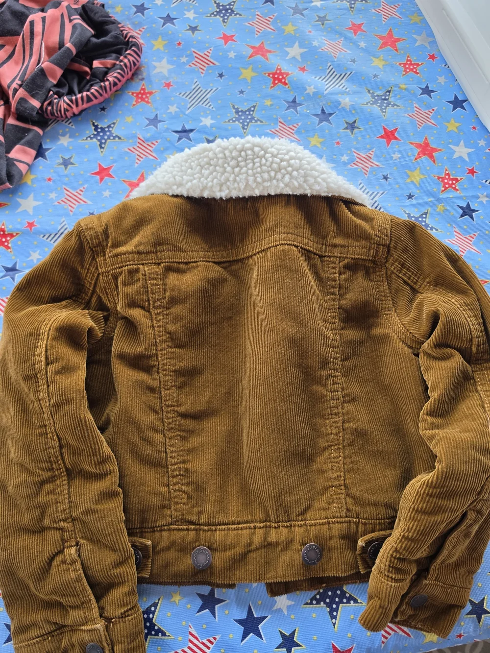 Wrangler Boys' Corduroy Sherpa Lined Button-Down Jacket